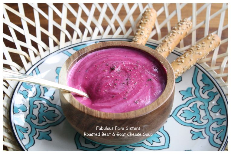 Roasted Beet &amp; Goat Cheese Soup